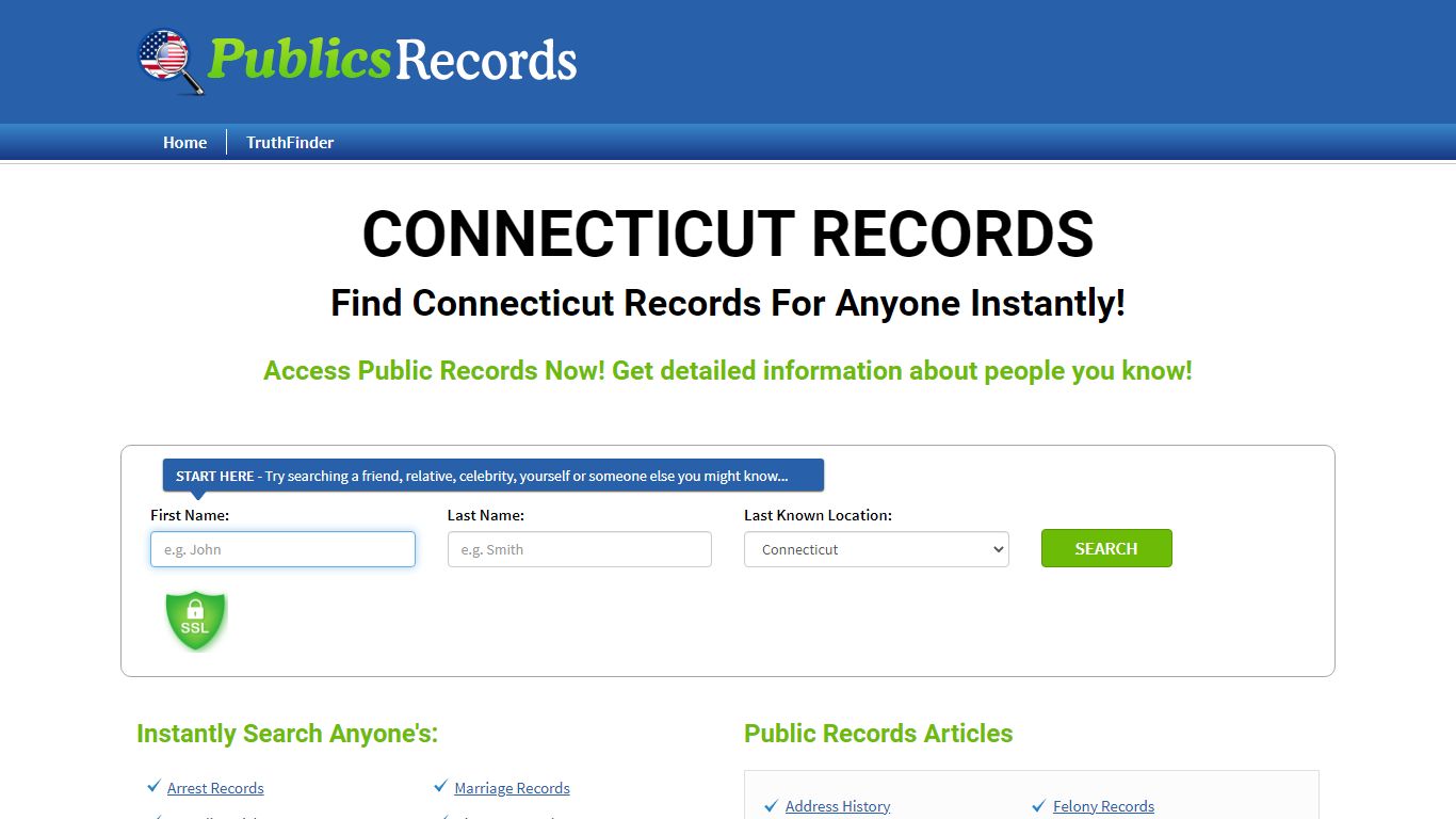 Find Connecticut Records For Anyone Instantly!