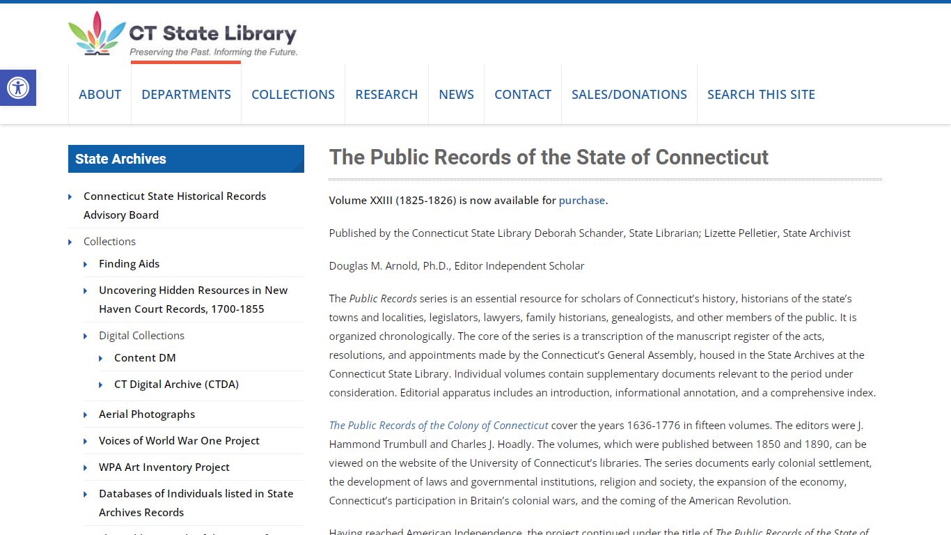 The Public Records of the State of Connecticut